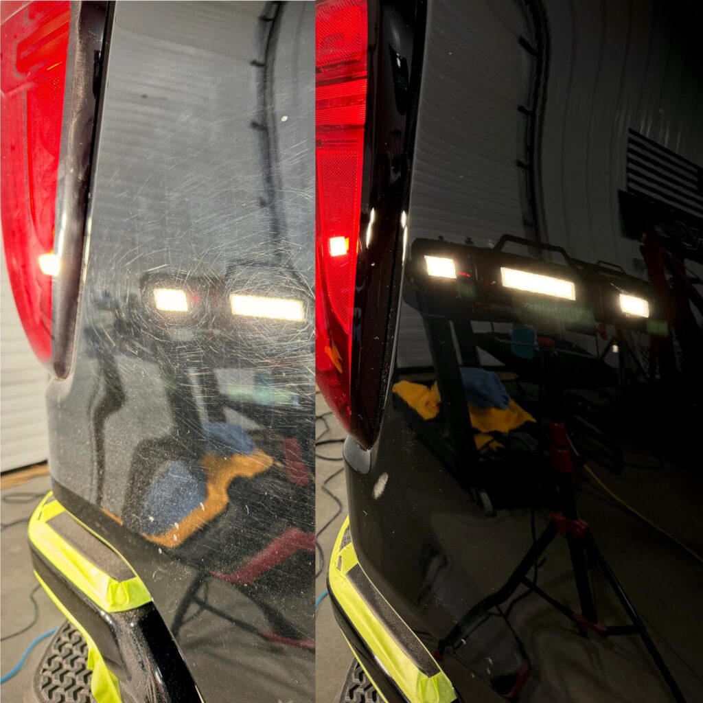 Paint correction before and after – Kaukauna WI
